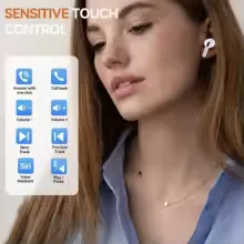UEESFIT TWS Pro 5 Wireless Bluetooth Earphones Headphones ANC Noise Reduction Earbuds HiFi Sound Low Latency for IPhone Android view 9