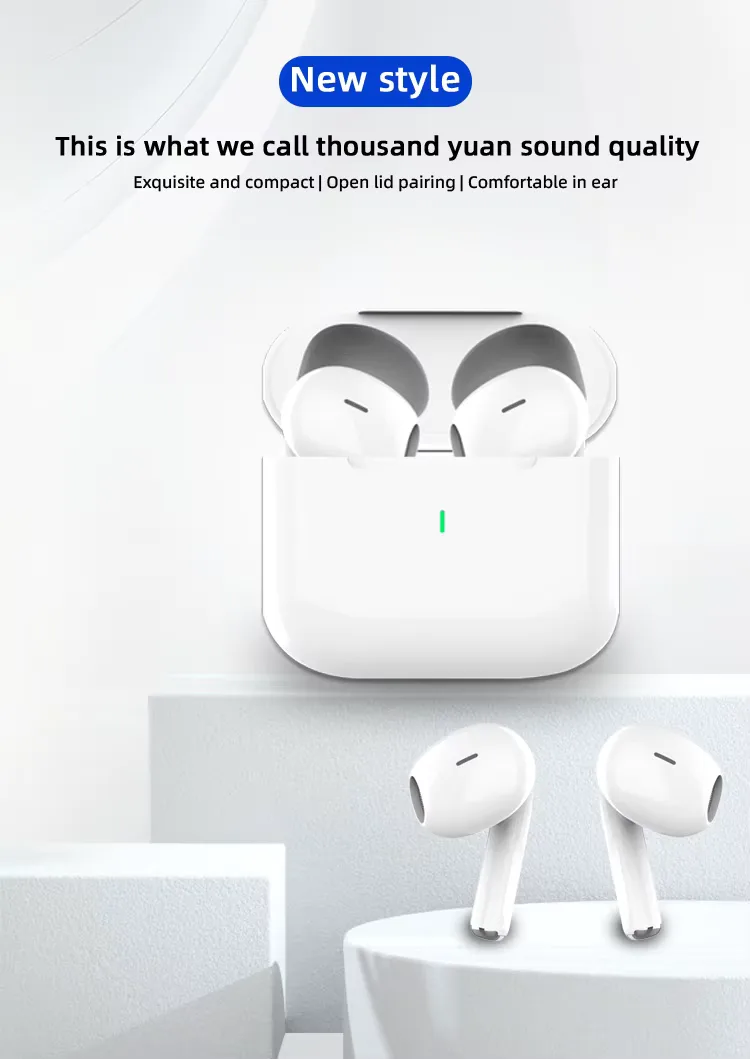 UEESFIT NEW Air Pro 6 Wireless Bluetooth Earphones Headphones HiFi Sound Low Latency Noise Reduction Earbuds for IPhone Android