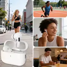 A7- Earphones Bluetooth 5.4 Sport Headset Dual Mode HD Call Noise Reduction Earbuds with Mic Music Earphones or protective case view 8