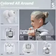 Wireless Earbuds Bluetooth 5.3, ENC Noise Cancelling, LED Battery Display, 3D Stereo Audio, Touch Control, Mini In-Ear Headphone view 11