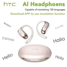 Bluetooth Auricles HTC NE35 2026 AI Real-Time Language Translator Earbuds 134 Languages BT6.0 IPX5 90H Battery Wireless Headset view 15