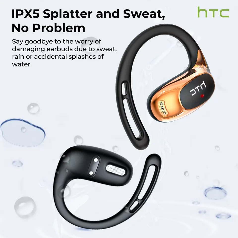 Bluetooth Auricles HTC NE35 2026 AI Real-Time Language Translator Earbuds 134 Languages BT6.0 IPX5 90H Battery Wireless Headset view 2