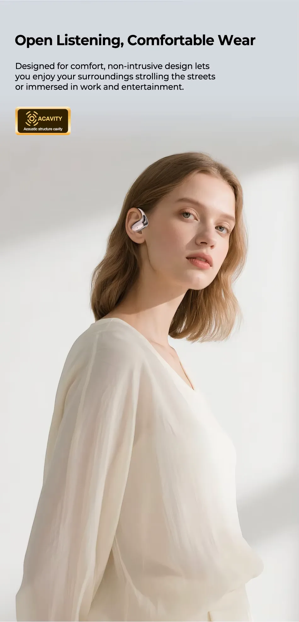Bluetooth Auricles HTC NE35 2026 AI Real-Time Language Translator Earbuds 134 Languages BT6.0 IPX5 90H Battery Wireless Headset