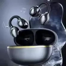 Bluetooth Headset 5.3 Wireless Air Conduction Headphones Clip Ear Music Noise Canceling HD Call Sports Gaming Earphone view 9