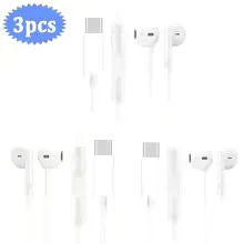 Type-C Wired Earphones, Compatible with Apple ios 16/15, Universal Wired Headphones with Buttons, High-Quality Sound, Clear Calls view 13