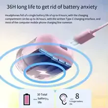 T6 TWS Mic Stereo Headphones With LED Power Digital Display Earbuds Wireless Bluetooth 5.0 Sport Gaming Headsets Noise Reduction view 10
