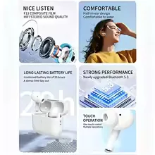 Airs Pro Wireless Bluetooth Headset TWS Earphones HiFi Earbuds Waterproof Headphones Noise Reduction Touch Control For All Phone