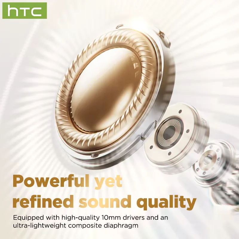 HTC NE72 AI Translate Bluetooth Earphones Wireless Earbuds LED TouchScreen HiFi Stereo Audio Noise Cancellation In-Ear Headphone view 6