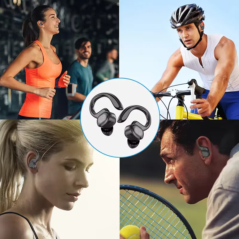 Lenovo Sports Wireless Headphones Bluetooth 5.3 Running Earphones True with Mic Noise Reduction Earhooks Waterproof Headset view 5