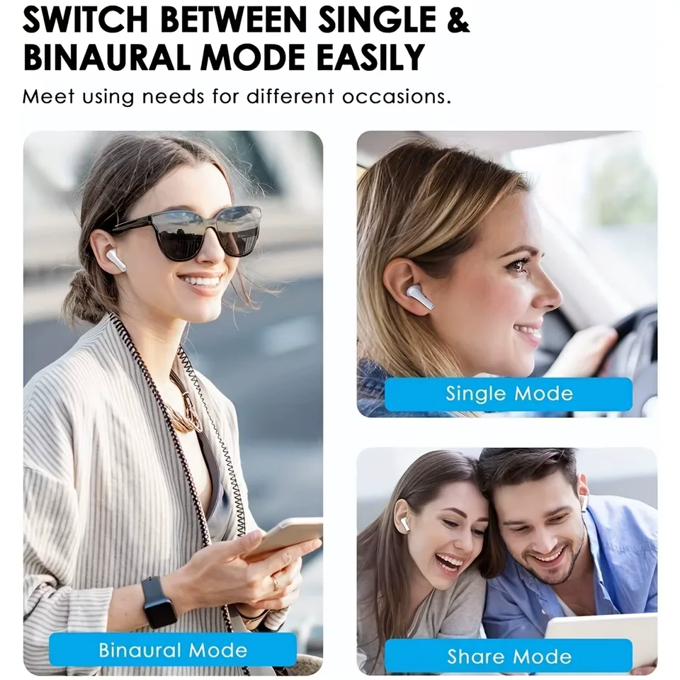 2026 New Wireless Headphones Are Suitable for Gaming, Comfortable Touch, Rechargeable Lithium Battery, Compatible with Universal Mobile Phones, Gaming Additions, Stylish Headphone Design, Touch Headphones view 6