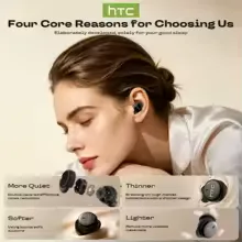 Sleeping aid Earbuds HTC NE92 Noise Reduction Wireless Bluetooth Earphones Comfortable Wearing HIFI Sound Music Headset view 8