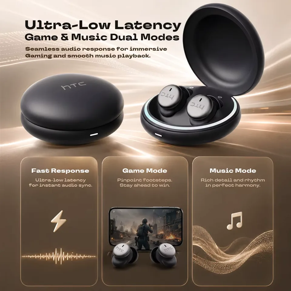 Sleeping aid Earbuds HTC NE92 Noise Reduction Wireless Bluetooth Earphones Comfortable Wearing HIFI Sound Music Headset view 6