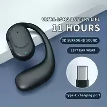 KY2 single wireless earphone air conduction earphone HiFi earhook music sports noise reduction earphone for phones view 9