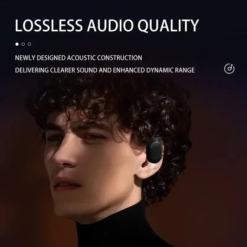 KY2 single wireless earphone air conduction earphone HiFi earhook music sports noise reduction earphone for phones view 5