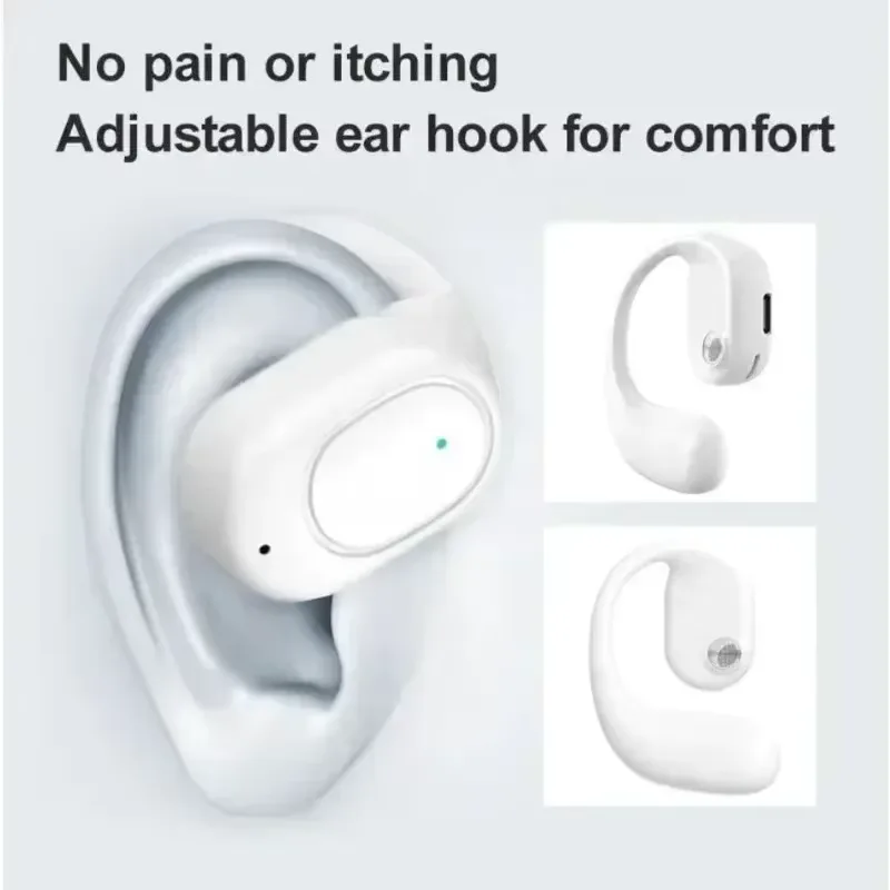 KY2 single wireless earphone air conduction earphone HiFi earhook music sports noise reduction earphone for phones view 4