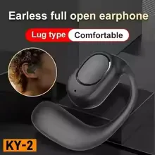 KY2 single wireless earphone air conduction earphone HiFi earhook music sports noise reduction earphone for phones view 8