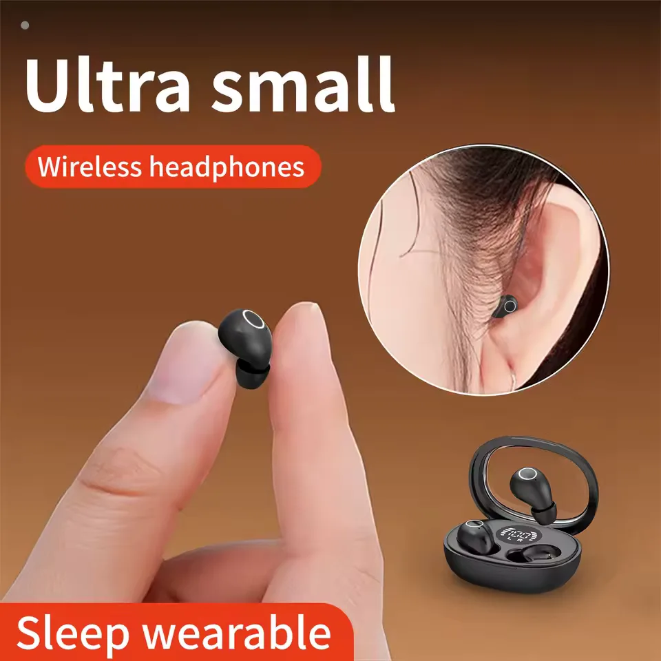Invisible In Ear Bluetooth Earphones - Sleeping On The Side Without Pressing Your Ears, Unable To Take Off During Exercise, Bass 6D Sound Effects, Low Latency, Dual Noise Cancellation, And Sleep/game Modes, A Gift For Girlfriends/boyfriends view 22