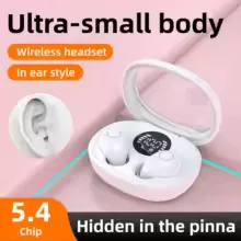 Invisible In Ear Bluetooth Earphones - Sleeping On The Side Without Pressing Your Ears, Unable To Take Off During Exercise, Bass 6D Sound Effects, Low Latency, Dual Noise Cancellation, And Sleep/game Modes, A Gift For Girlfriends/boyfriends view 13