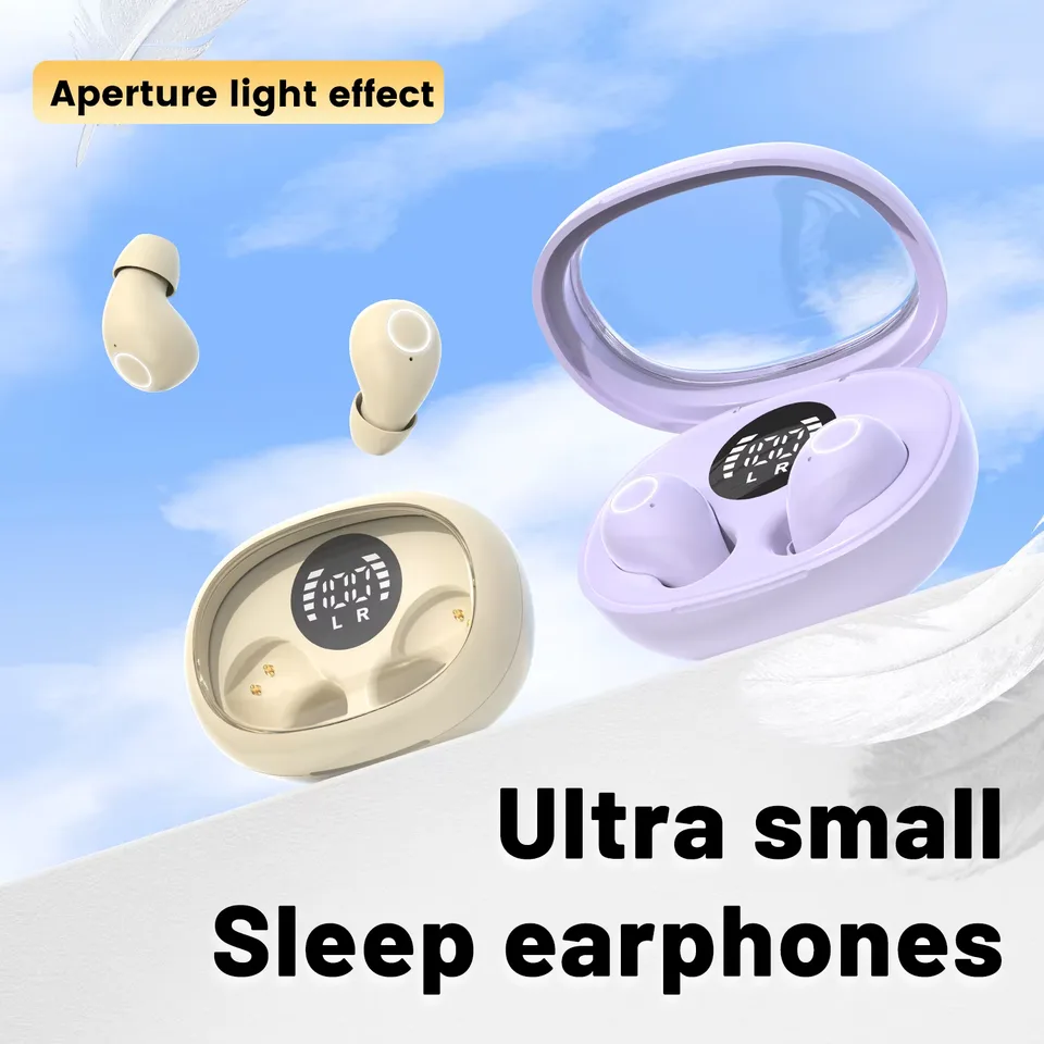 Invisible In Ear Bluetooth Earphones - Sleeping On The Side Without Pressing Your Ears, Unable To Take Off During Exercise, Bass 6D Sound Effects, Low Latency, Dual Noise Cancellation, And Sleep/game Modes, A Gift For Girlfriends/boyfriends view 6