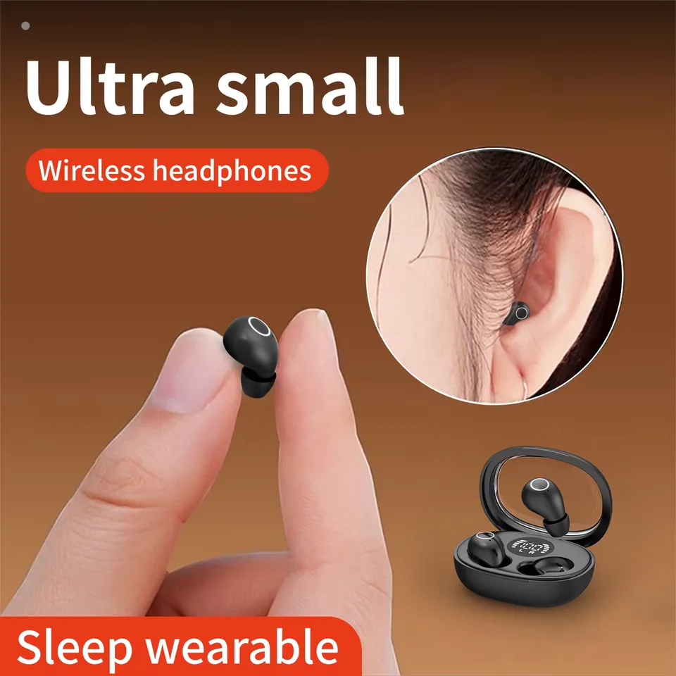 Invisible In Ear Bluetooth Earphones - Sleeping On The Side Without Pressing Your Ears, Unable To Take Off During Exercise, Bass 6D Sound Effects, Low Latency, Dual Noise Cancellation, And Sleep/game Modes, A Gift For Girlfriends/boyfriends