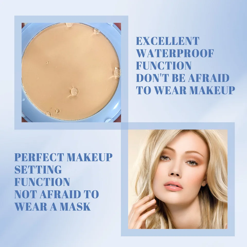 OUHOE Long-lasting Finishing Compact - Flawless, Long-wearing, Non-transferable, Easy To Touch-up, Natural, Lightweight, And Breathable Setting Powder view 2