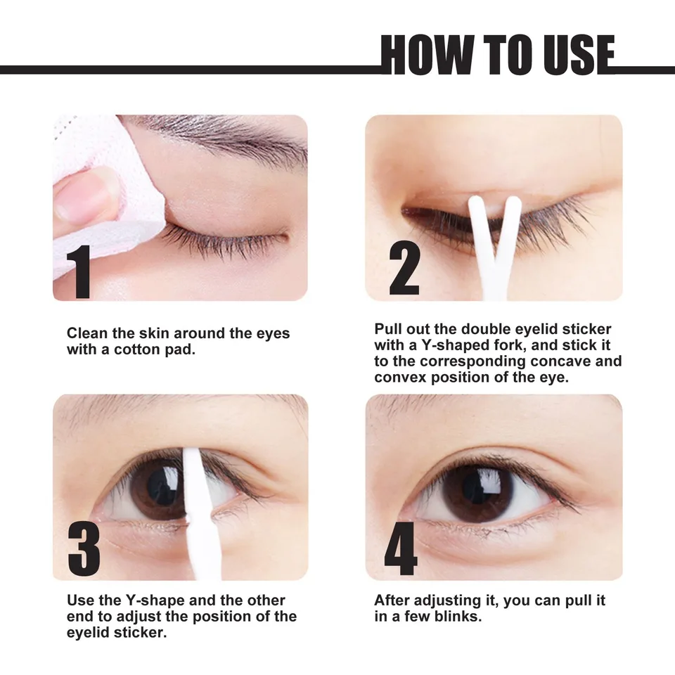 West&Month Double Eyelid Tape - Invisible, No-Glue, Natural Mesh Adhesive, Activates With Water, Beautiful Eyes, Olive Shaped Lace view 4