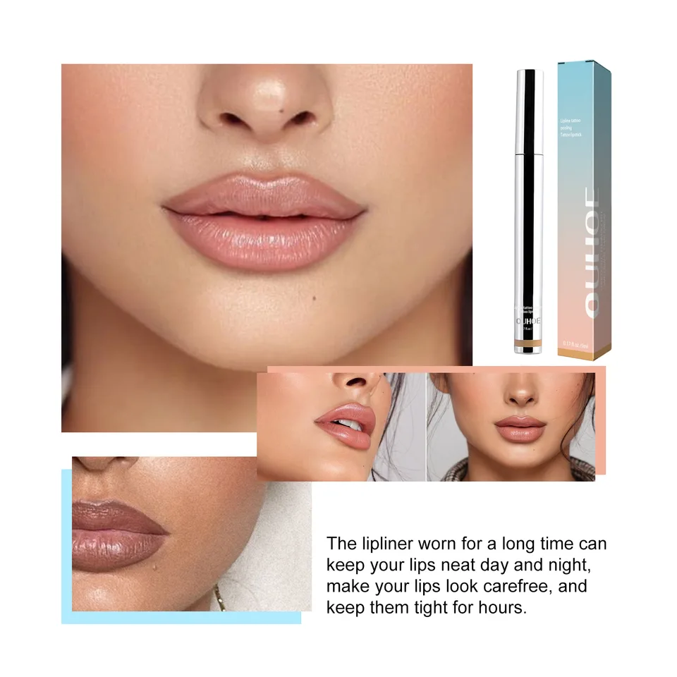 Mineral OilOUHOE Peel Off Lipliner Plump Lip Lines Show Lip Color Without Taking Off Makeup Peel Off Lipliner view 2