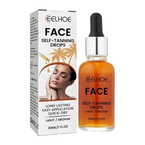 EELHOE Facial Tanning Essence For Achieving A Natural And Stylish Wheat Color Or Bronzed Skin Tone, Providing Hydration And Enhancing The view 3