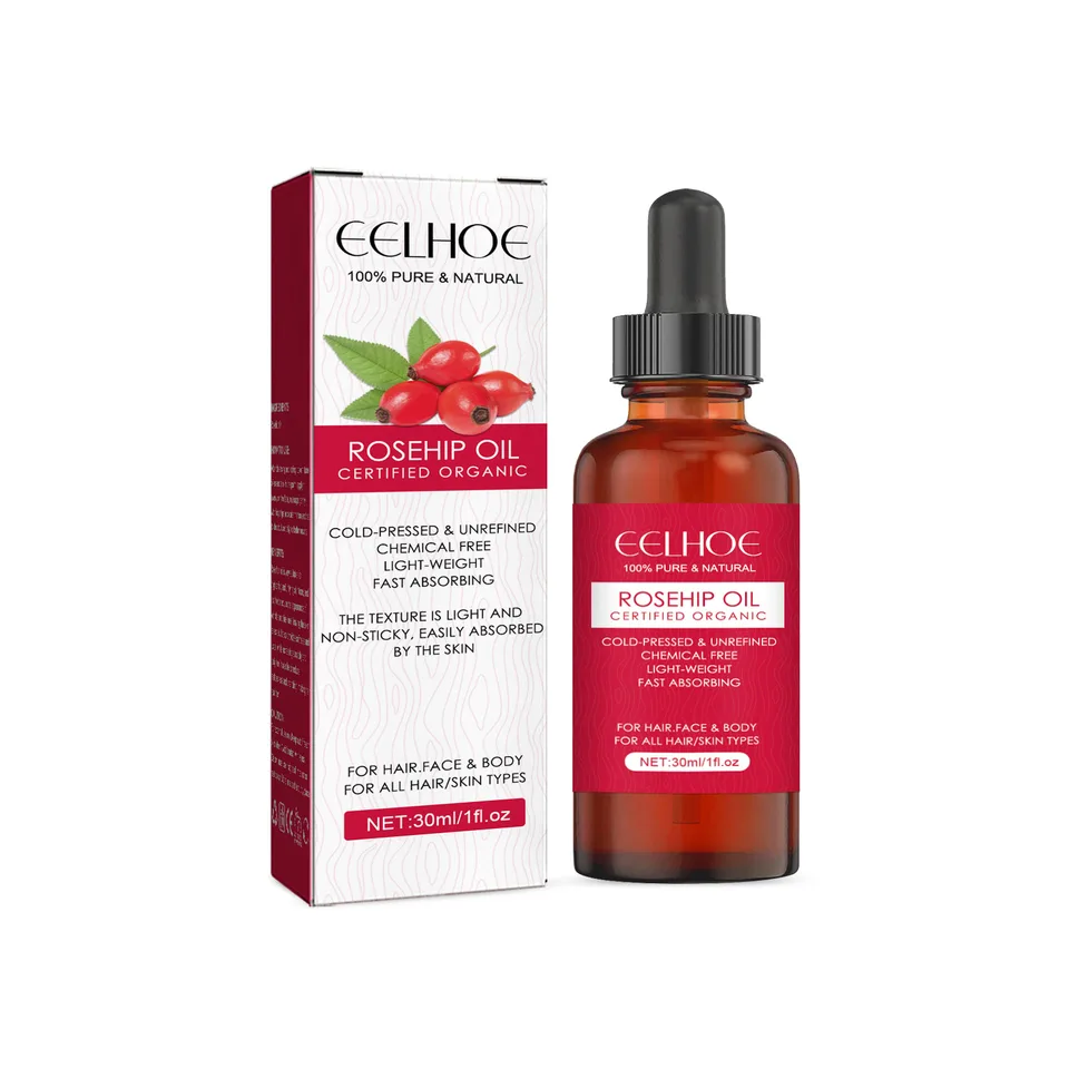 EELHOE Rosehip Facial Oil For Facial And Body Hydration, Nourishing Skin Care, Smooth Hair Care, And Massage Oil view 3