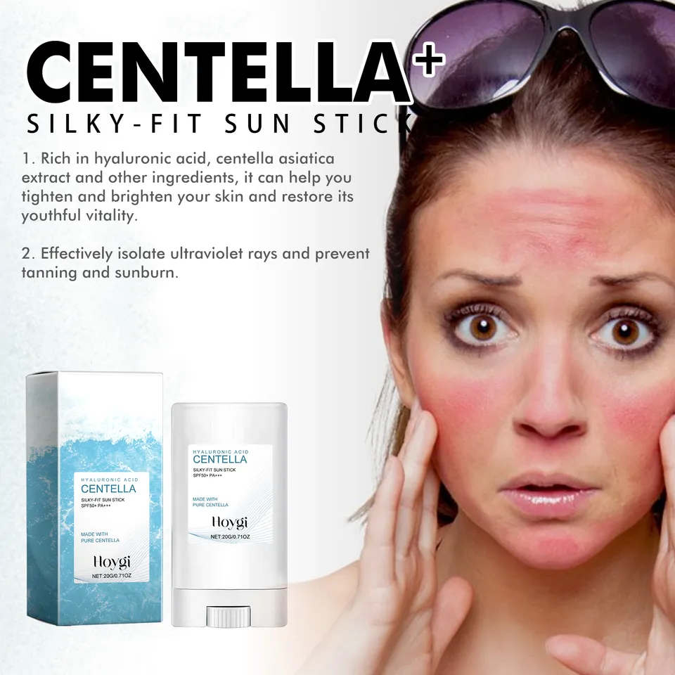 Hoygi Hyaluronic Acid Sunscreen Stick Gentle Moisturizing UV Protection For Sunburned And Reddened Skin view 4