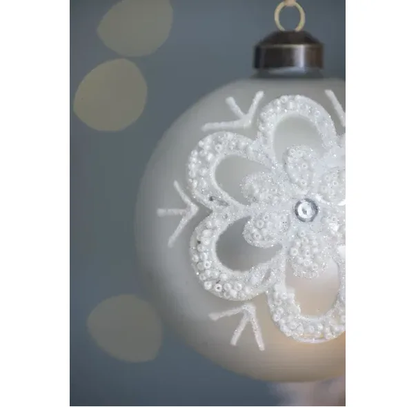 D3.9 Christmas Ball Ornaments, Glass Decorative Hanging Ball Christmas Tree Ornaments For Holiday Party Decorations, Set Of 6 view 4