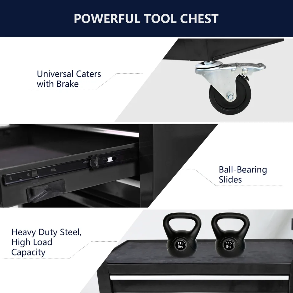Metal Wheelie Tool Cart view 3