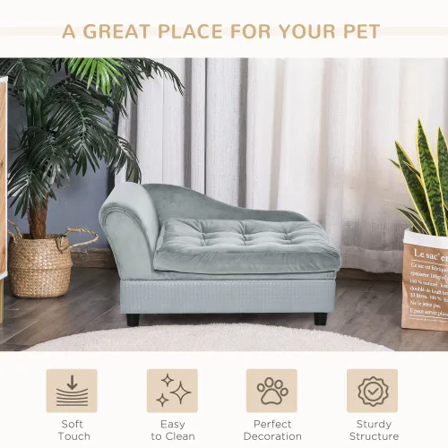 Luxury Small Dog Bed With Hidden Storage view 4