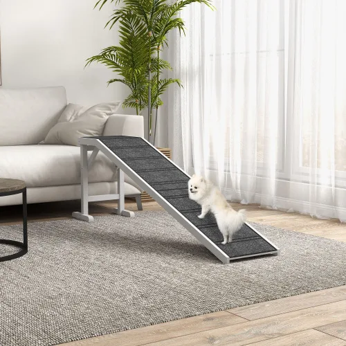 Ramp For Dog Bed, Pet Ramp For Dog With Non-slip Carpet And Top Platform view 3