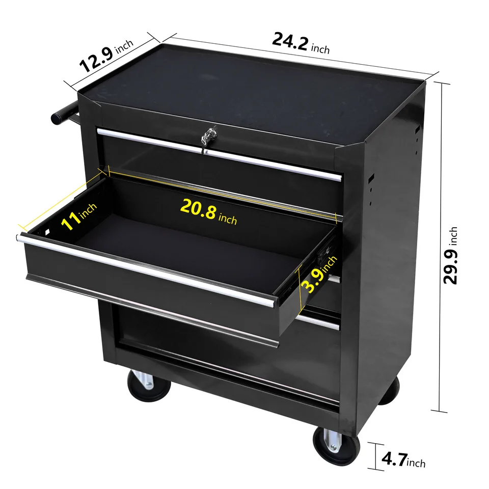 Metal Tool Storage Cart view 2