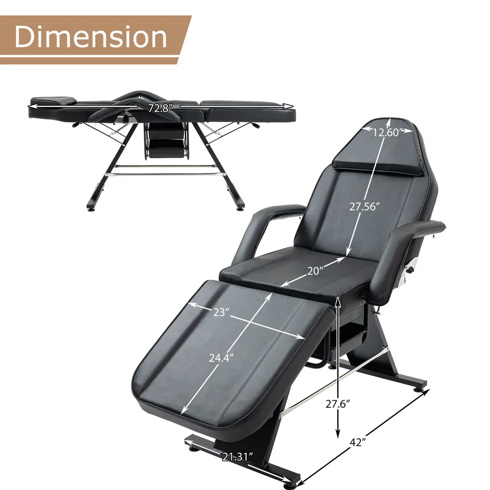 Metal Massage Salon Tattoo Chair view 2