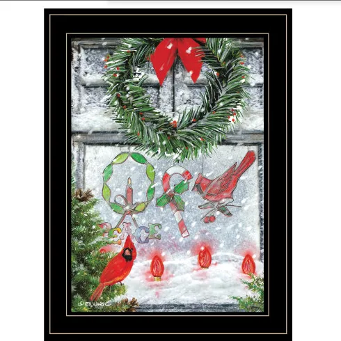 Christmas Peace By Ed Wargo Ready To Hang Framed Print, Black Frame view 2