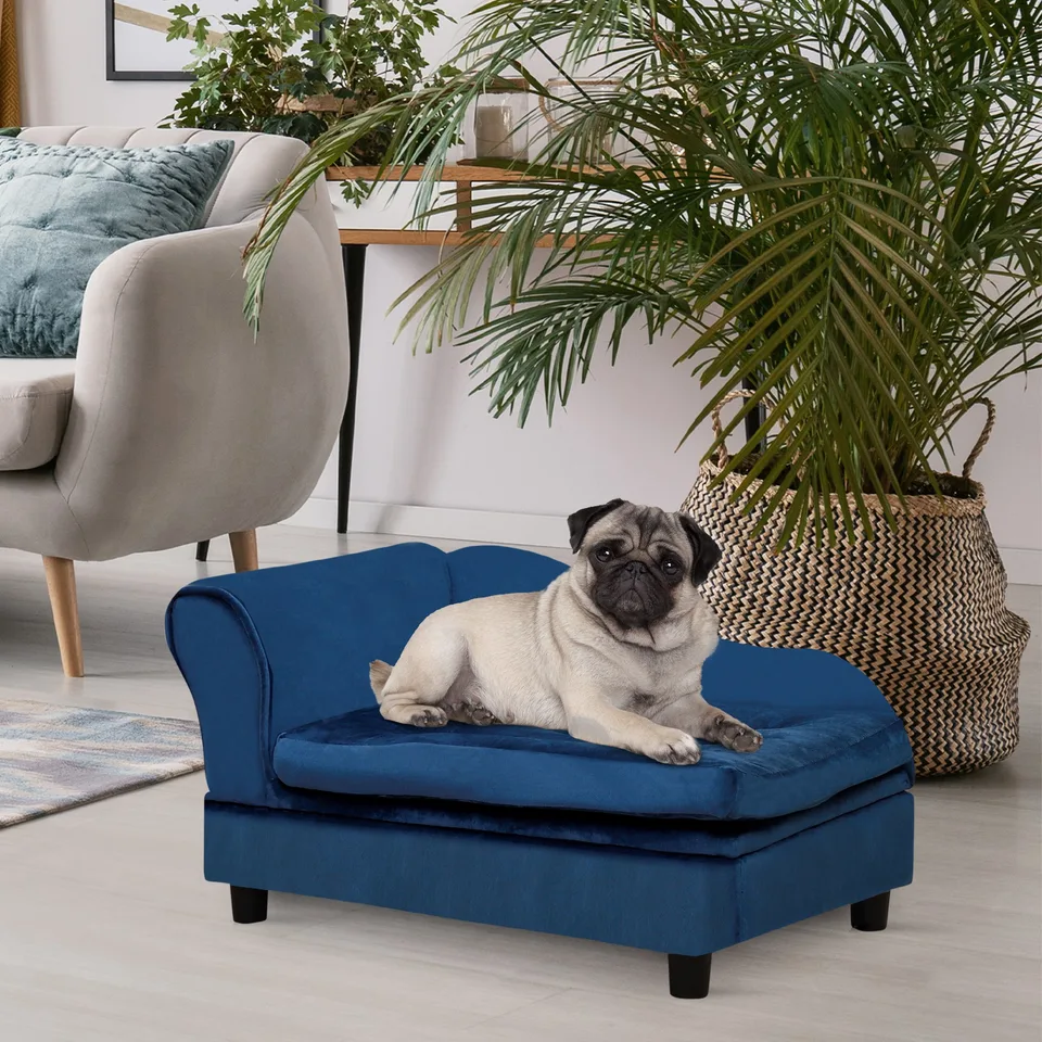 Luxury Small Dog Bed With Hidden Storage view 3