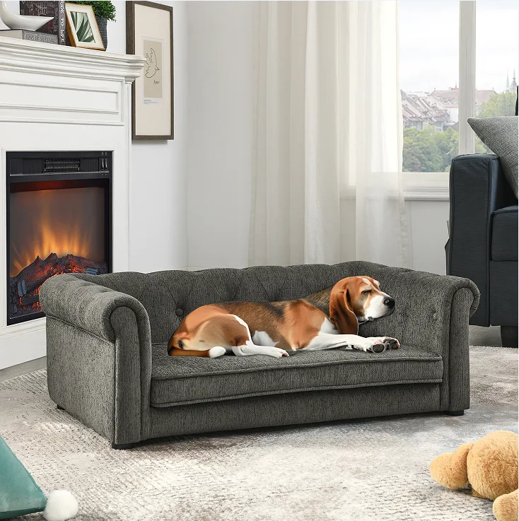 Elegant Rectangular Pet Bed Suitable For Medium And Large Dogs view 2