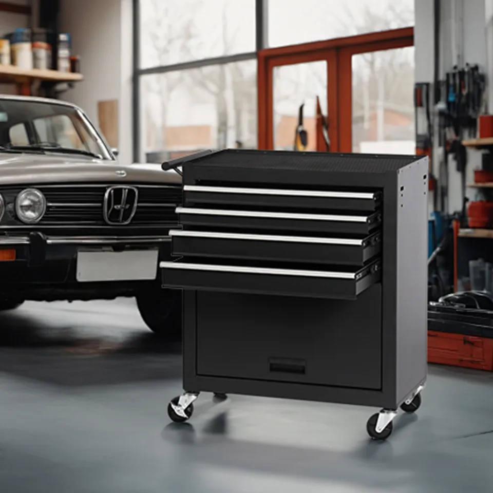 4-drawer Rolling Toolbox With 4-wheel Toolbox With Drawers view 3