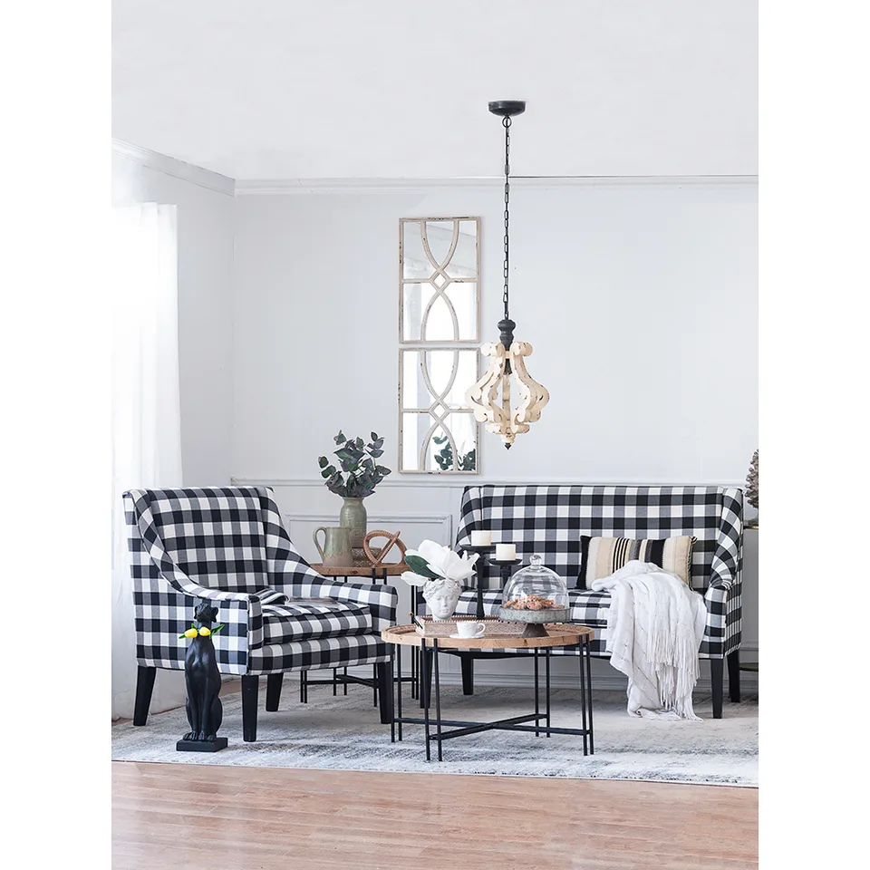Farmhouse Chandelier, Dilapidated White Chandelier French Country Wood Chandelier For Living Room Foyer, Bulb Not Included view 4