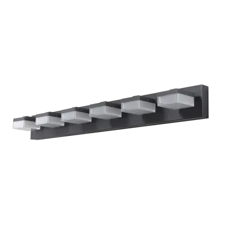 Modern 6 Lights Black LED Makeup Mirror Fixtures For Bathroom And Vanity Unavailable Platforms- Temu view 3