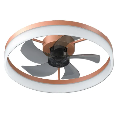 Ceiling Fan With Light Dimmable LED Recessed Mount Slim Modern Ceiling Fan Unavailable Platforms- Temu view 2