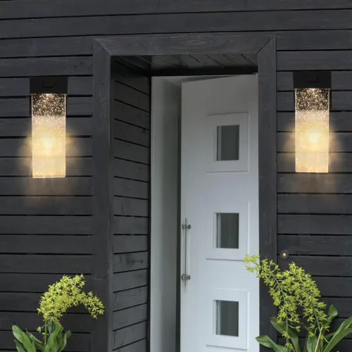 Outdoor Waterproof Transparent LED Crystal Wall Light Supports Many Types Of Bulb-2 Packs With Light Sensitivity Unavailable Platforms- Temu