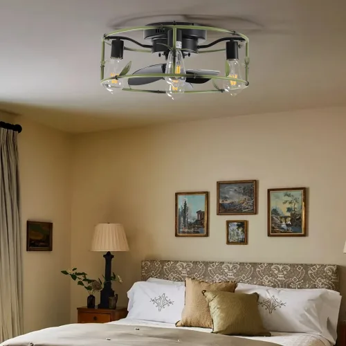 Built-in Ceiling Fan With Light And Remote Control Unavailable Platform- Temu view 4