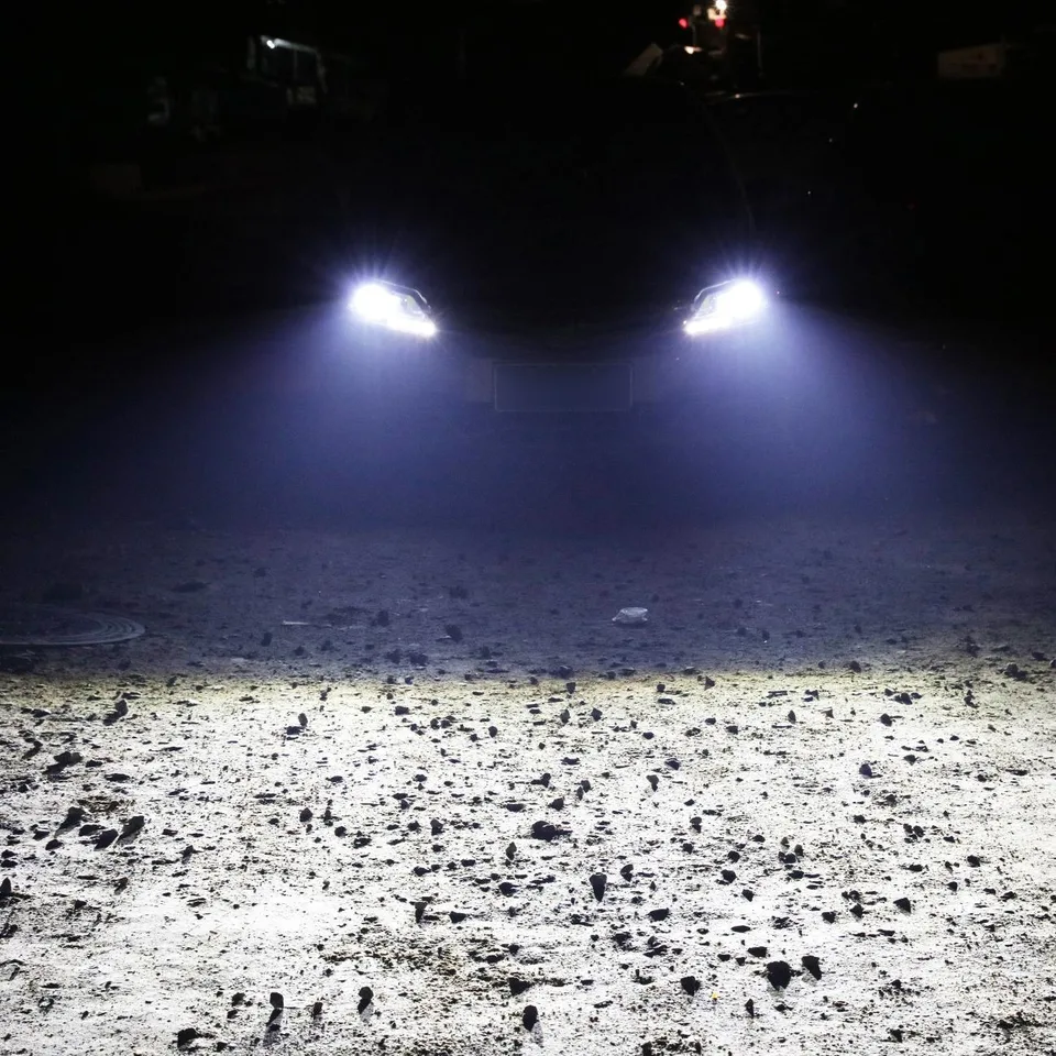 Series F-S2 9005 28W-LED Silver Edition COB Integrated Automotive Front Headlights Low End Edition view 2