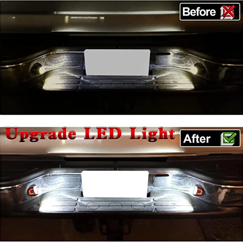 2X LED License Plate Light Red DRL Tube Lamp For Silverado GMC Sierra 1500 2500 view 10