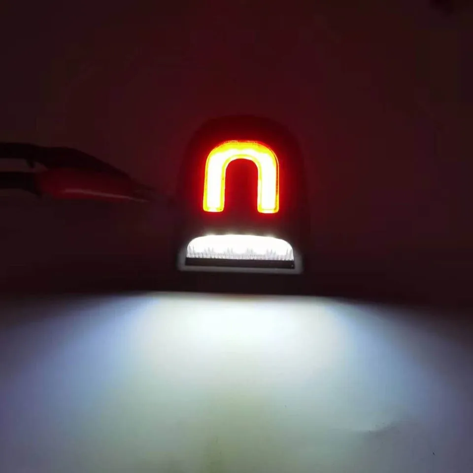 2X LED License Plate Light Red DRL Tube Lamp For Silverado GMC Sierra 1500 2500 view 3