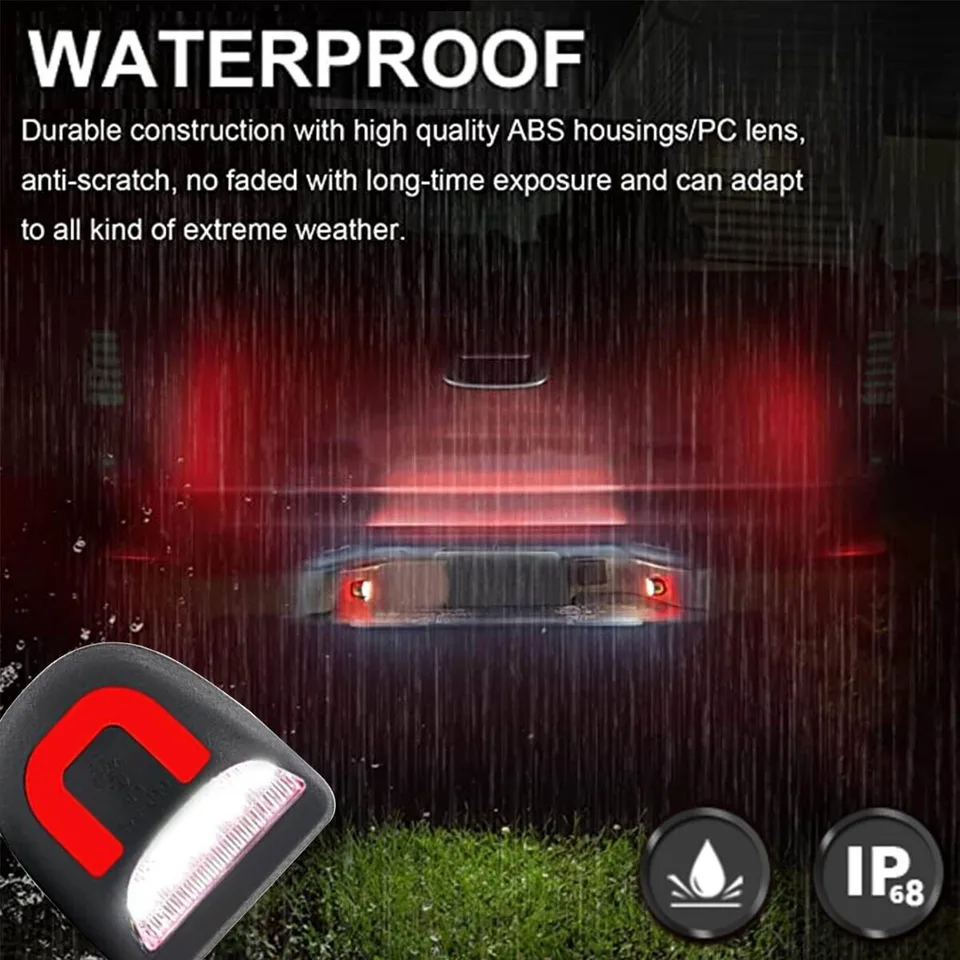 2X LED License Plate Light Red DRL Tube Lamp For Silverado GMC Sierra 1500 2500 view 11