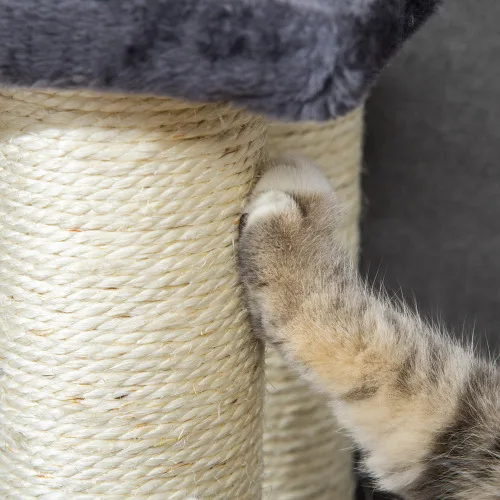 Paw Hut Cat Tree With 4 Steps For High Beds Couch, Cute Stair Shaped Cat Tree For Indoor Cats Or Dogs W Sisal Scratching Post, Climbing view 2